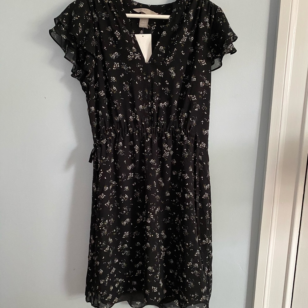 H&M Black and White Dress